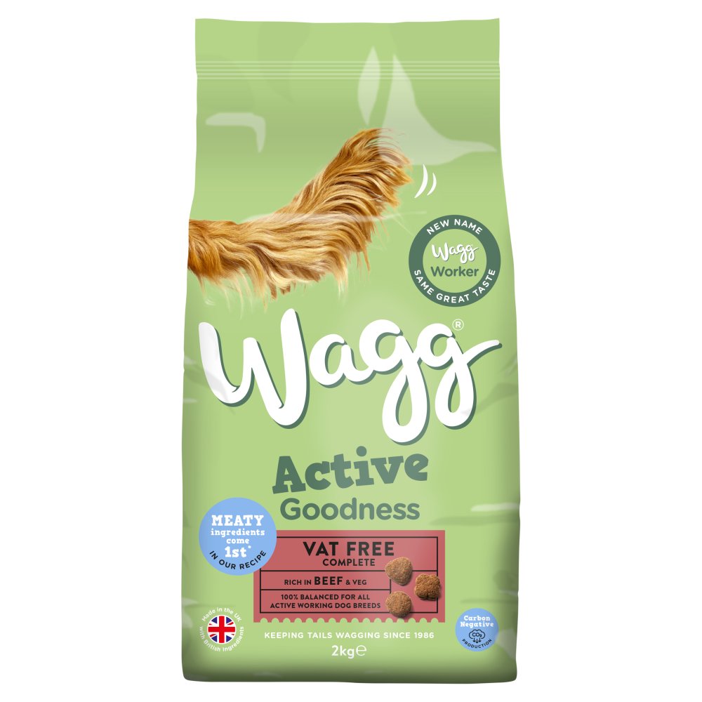 Wagg Active Goodness Beef 2kg pack shot