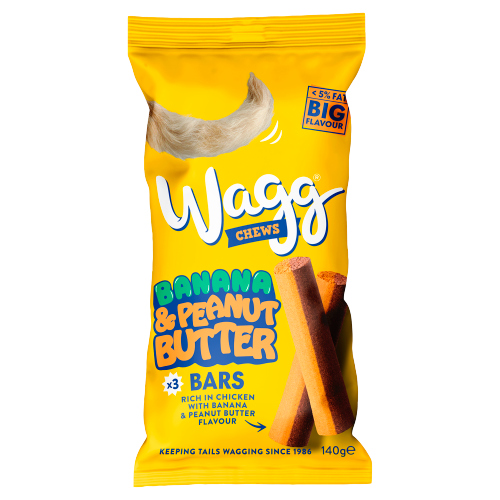Wagg Banana & Peanut Butter Bars 140g pack shot