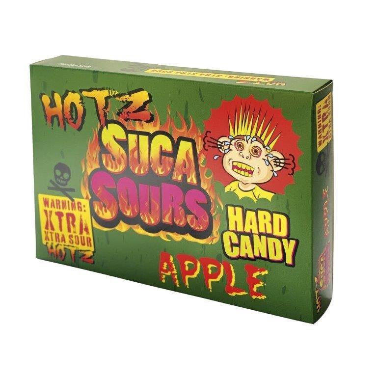 Suga Sours Apple Hotz Flavour Candy 100g pack shot