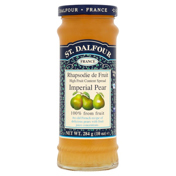 St Dalfour Imperial Pear Fruit Spread 284g pack shot