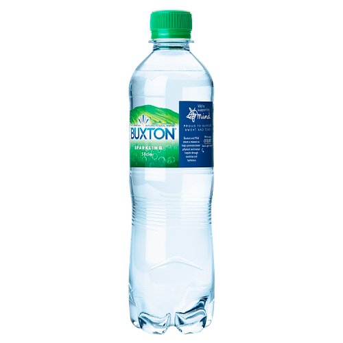 Buxton Sparkling Mineral Water 500ml pack shot