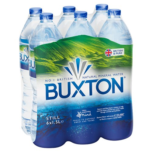 Buxton Mineral Water (6 x 1.5Ltr) pack shot