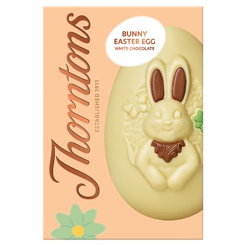 Thorntons Kids White Chocolate Bunny Easter Egg 151g pack shot