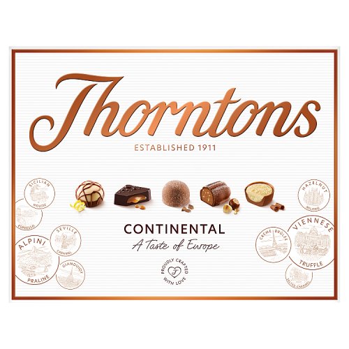 Thorntons Chocolate Continental Assorted Inlaid 264g pack shot