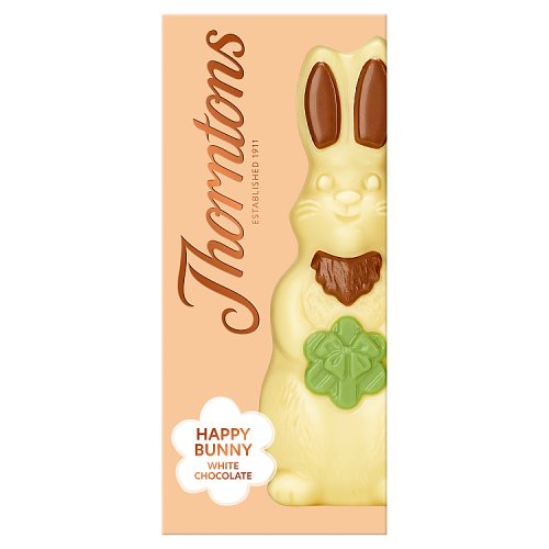 Thorntons White Chocolate Bunny 90g pack shot