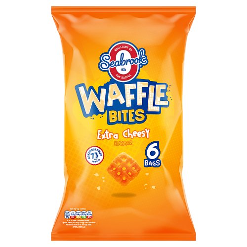 Seabrook Waffle Bites Cheesy 6pk 16g pack shot