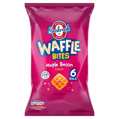 Seabrook Waffles Maple Syrup N Bacon 6pk 16g pack shot