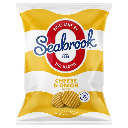 Seabrook Cheese & Onion 31.8g pack shot