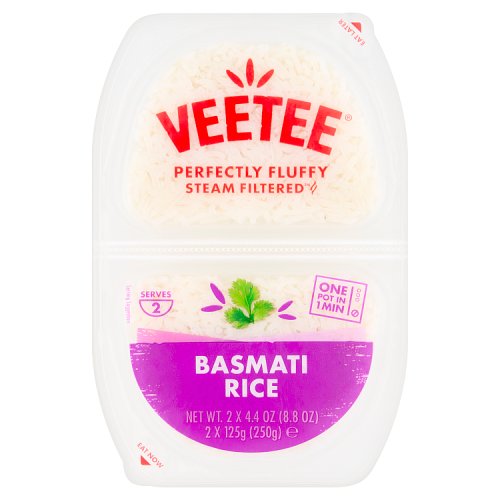 Veetee Basmati Rice Twin Pot 250g pack shot