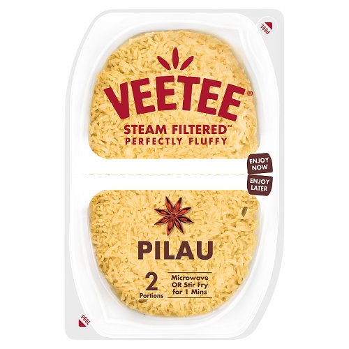 Veetee Pilau Rice Twin Pot 250g pack shot