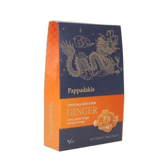 Pappadakis Crytallised Stem Ginger 150g pack shot