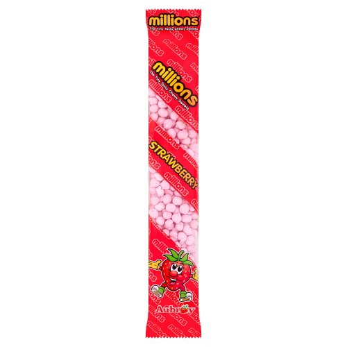 Millions Tubes Strawberry 55g pack shot