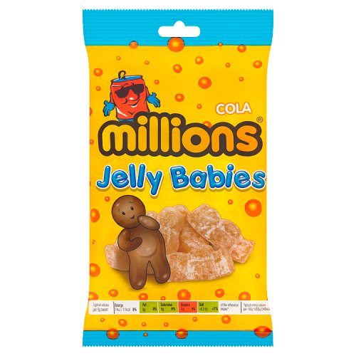 Millions Cola Jelly Babies 150g pack shot