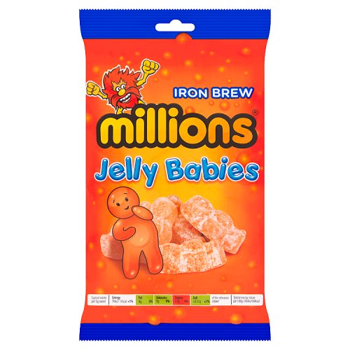 Millions Iron Brew Jelly Babies 150g pack shot