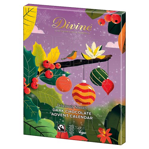 Divine Dark 70% Chocolate Advent Calendar 85g pack shot