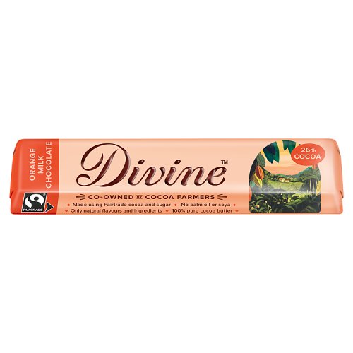 Divine Orange Milk Chocolate 35g pack shot