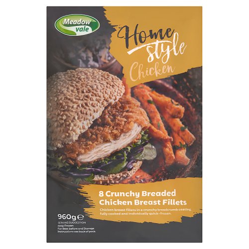 Meadow Vale Chicken Fillets in Breadcrumbs 960g pack shot