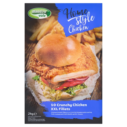 Meadow Vale Homestyle Crunchy Chicken XXL Fillet 2kg pack shot