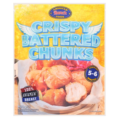 American Ranch Crispy Battered Chunks 400g pack shot