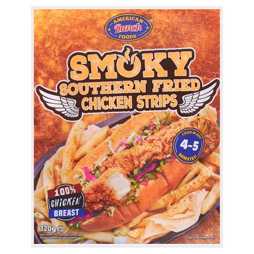 American Ranch Smoky Southern Fried Strips 320g pack shot