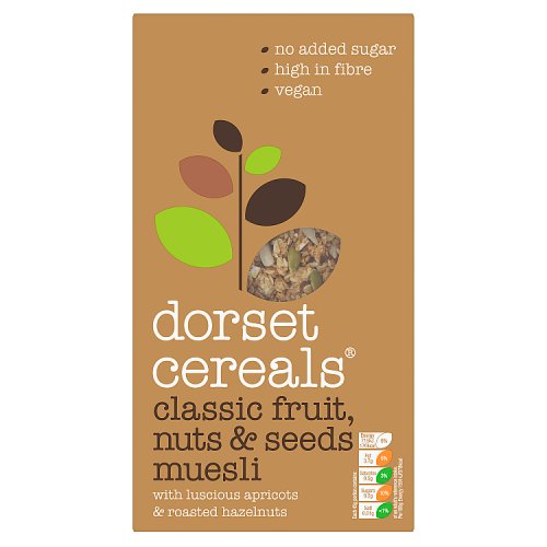 Dorset Classic Fruit, Roast Nut & Seeds Muesli 600g pack shot
