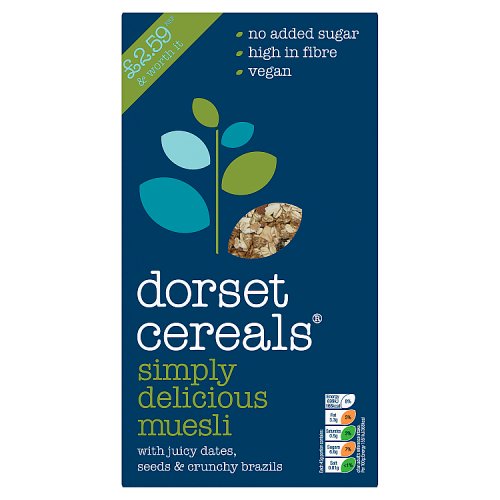 Dorset Simply Muesli Delicious 410g PM £2.59 pack shot