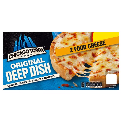 Chicago Town Deep Dish Four Cheese 286g PM £2.50 pack shot