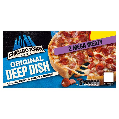 Chicago Town Deep Dish Mega Meaty 314g PM £2.50 pack shot