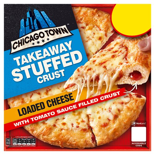 Chicago Town Stuffed Crust Takeaway Cheese 480g PM £3.75 pack shot