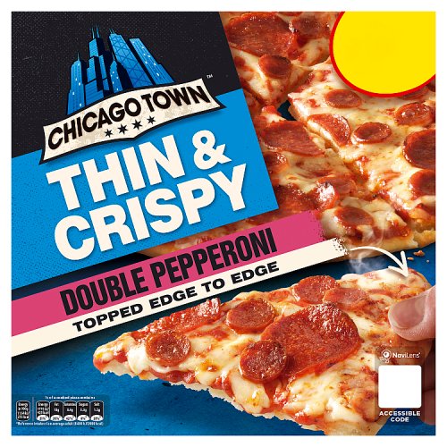 Chicago Town Thin & Crispy Pepperoni 305g PM £2.75 pack shot