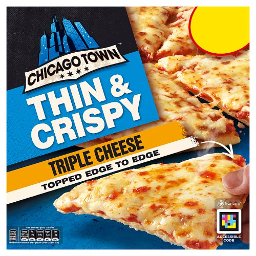 Chicago Town Thin & Crispy Cheese 305g PM £2.75 pack shot