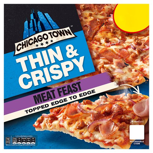 Chicago Town Thin & Crispy Meat Feast 325g PM £2.75 pack shot