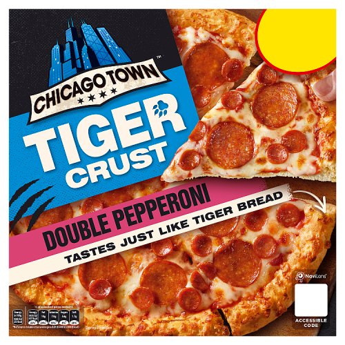 Chicago Town Tiger Crust Pepperoni 320g PM £3.50 pack shot