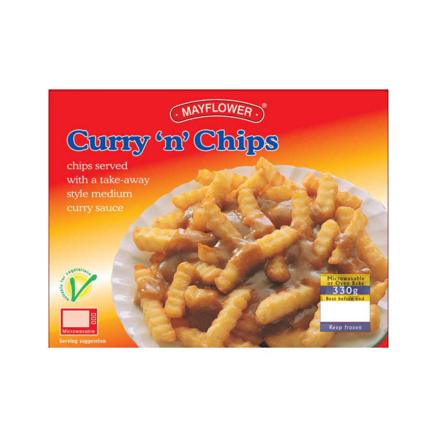Mayflower Curry n Chips 330g pack shot