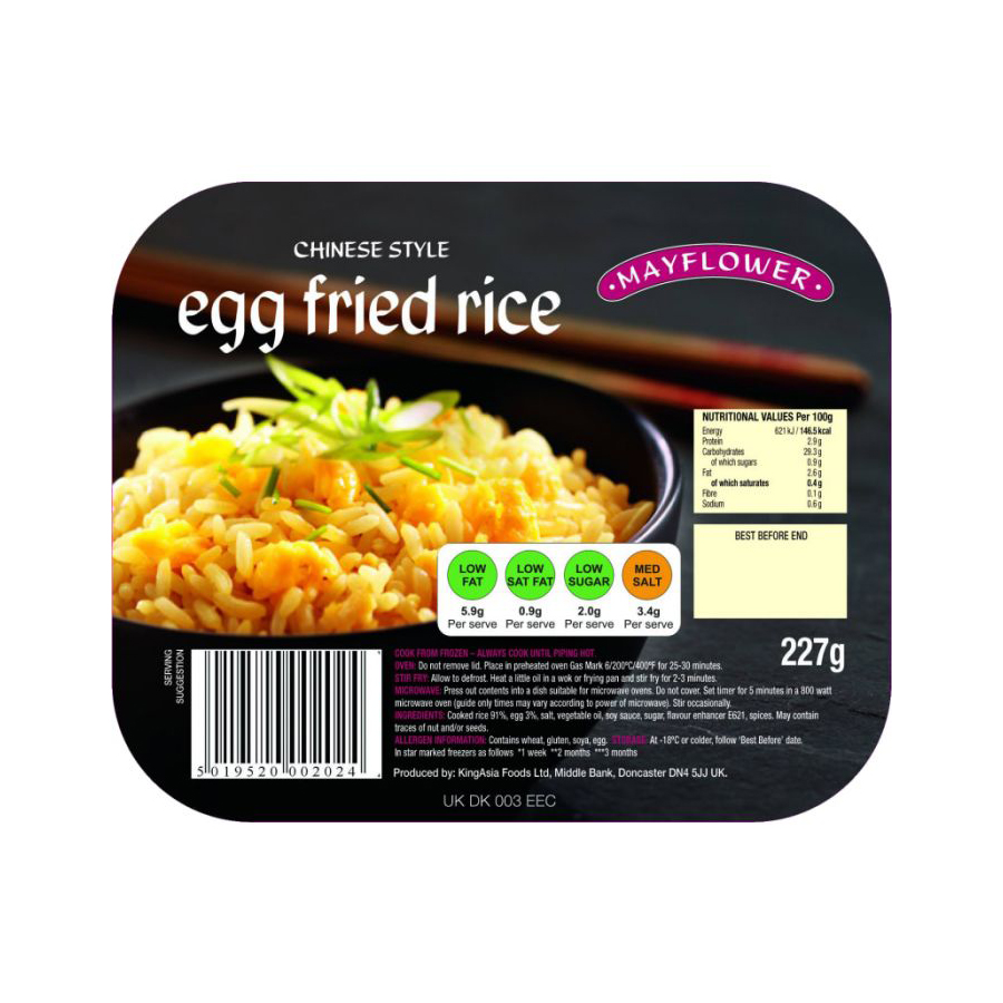 Mayflower Chinese Style Egg Fried Rice 227g pack shot