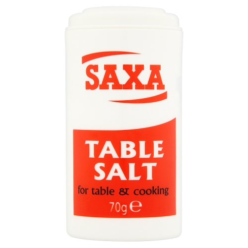 Saxa Salt Table Mini Pot 70g pack shot