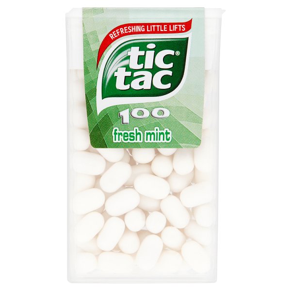 Tic Tac Fresh Mint T100 49g pack shot