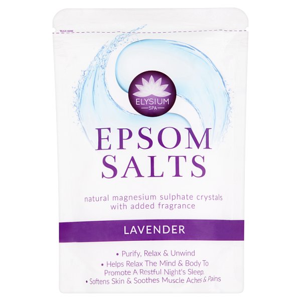 Elysium Spa Epsom Salts Lavender 450g pack shot