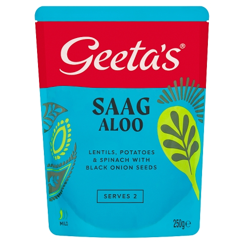 Geeta's Saag Aloo 250g pack shot