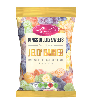 Crillys Jelly Babies 100g pack shot