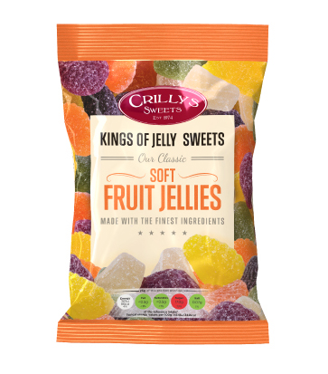 Crillys Soft Fruit Jellies 100g pack shot