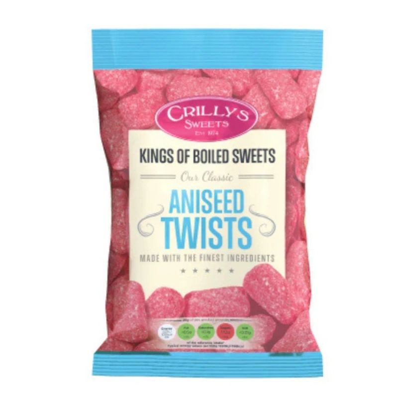 Crilllys Aniseed Twists 100g pack shot