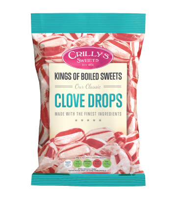 Crillys Clove Drops 100g pack shot