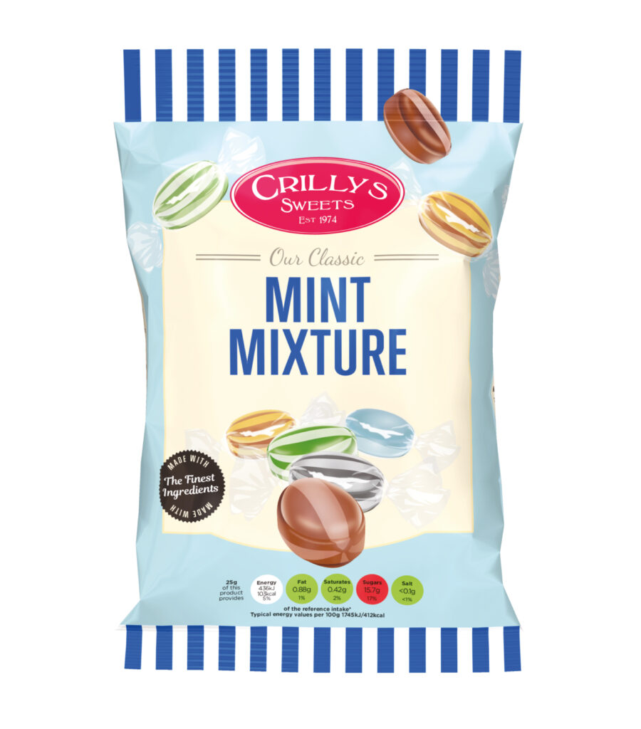 Crillys Mint Mixture 100g pack shot