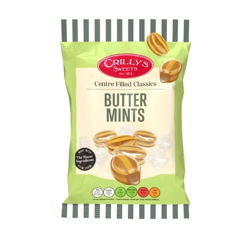 Crillys Butter Mints 100g pack shot