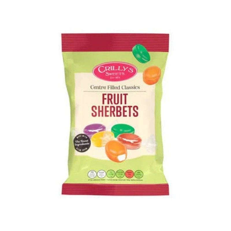 Crillys Fruit Sherbets 100g pack shot