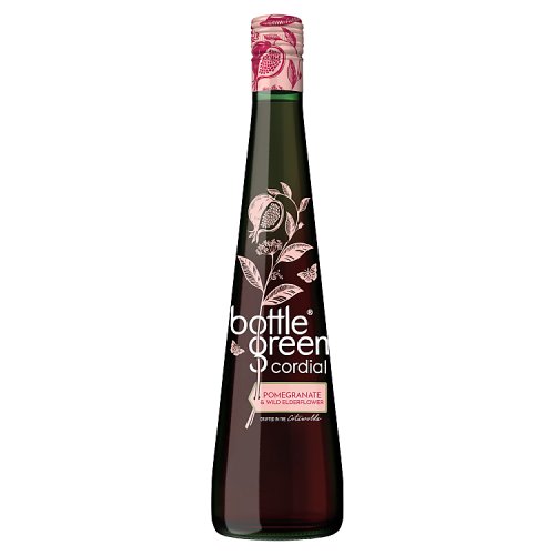 Bottle Green Pomegranate & Elderflower Cordial 500ml pack shot