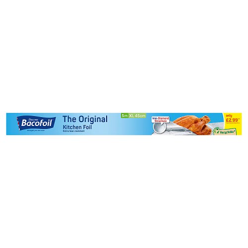 Bacofoil Original 45cm x 5mtr PM £2.99 pack shot