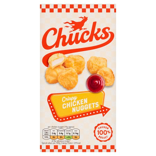 Chucks Battered Chicken Nuggets 300g pack shot