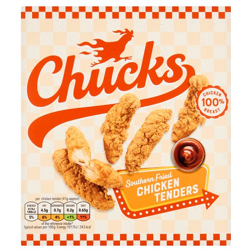 Chucks Southern Fried Tenders 225g pack shot